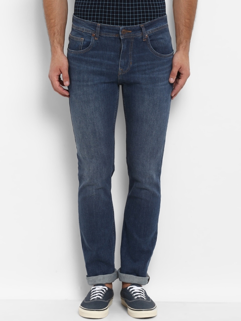 

ColorPlus Men Blue Regular Fit Mid-Rise Clean Look Stretchable Jeans