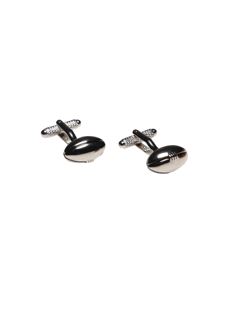 

Tossido Men Silver-Toned Oval Cufflinks
