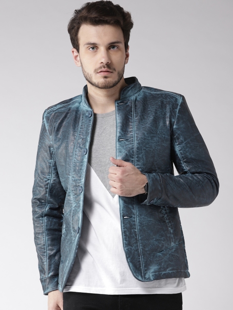 

Fort Collins Men Blue Solid Tailored Jacket