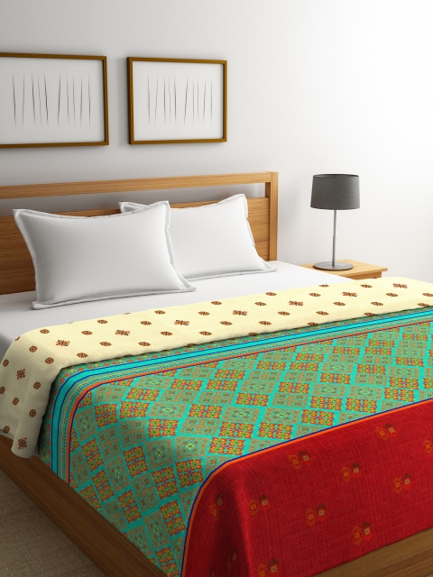 

Portico New York Multicoloured Ethnic Motifs AC Room 120 GSM Double Bed Comforter, Multi
