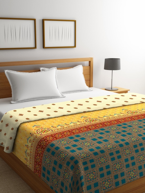 

Portico New York Multicoloured Ethnic Motifs AC Room 120 GSM Double Bed Comforter, Multi