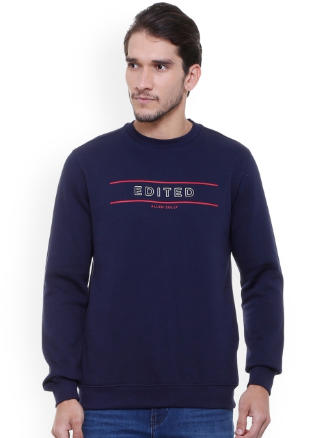 

Allen Solly Men Navy Blue Printed Sweatshirt