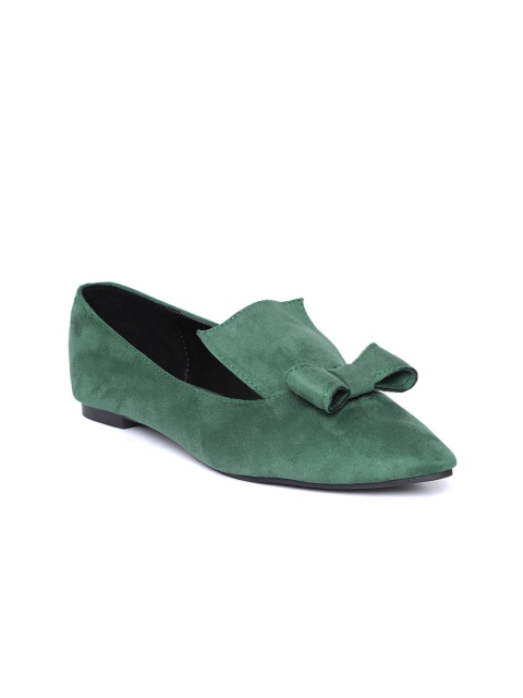 

red pout Women Green Solid Ballerinas