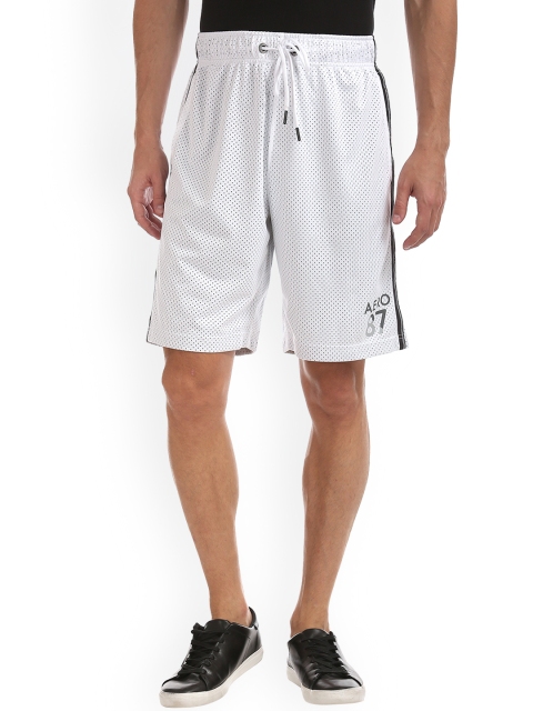 

Aeropostale Men White Printed Regular Fit Regular Shorts