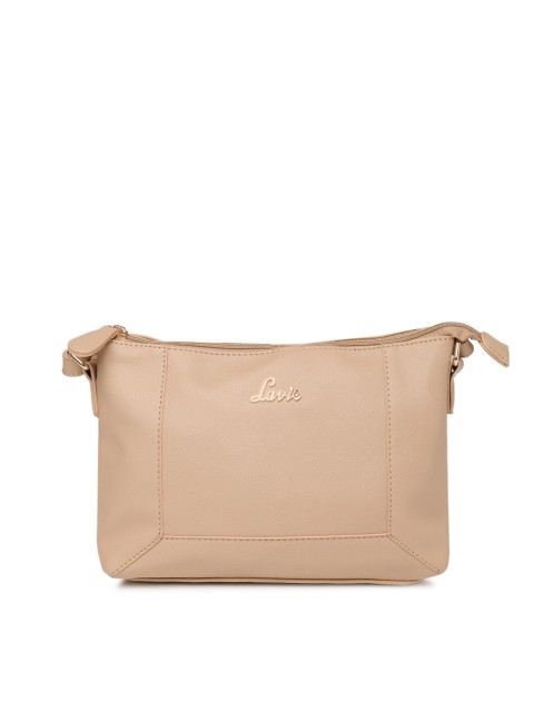 

Lavie Beige Solid Sling Bag