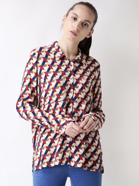 

FOREVER 21 Women Multicoloured Regular Fit Casual Shirt, Multi