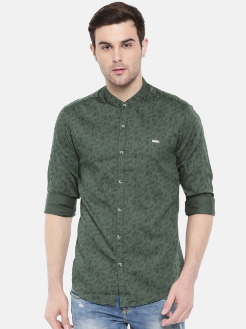 

The Indian Garage Co Men Grey Regular Fit Printed Casual Shirt