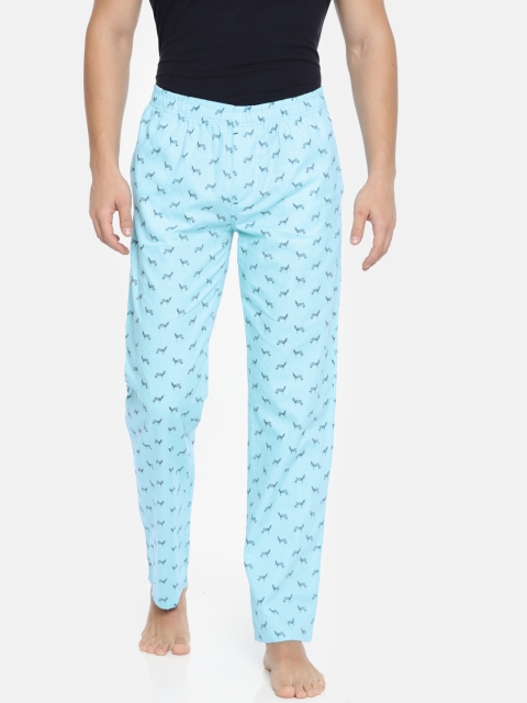 

The Indian Garage Co Men Blue Printed Lounge Pants SP18-LNGE03-04