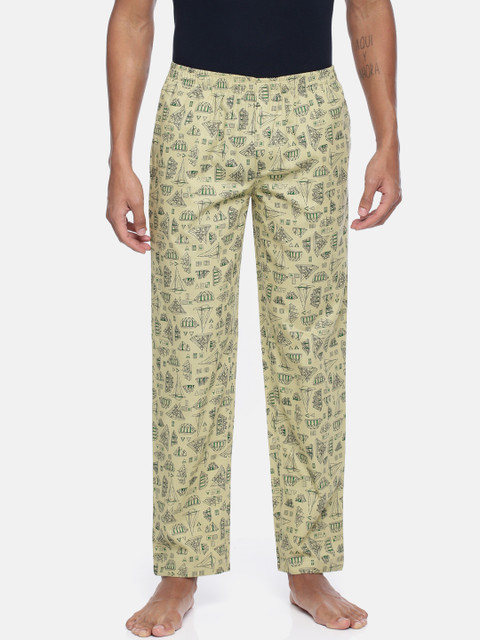 

The Indian Garage Co Men Green Printed Lounge Pants SP18-LNGE03
