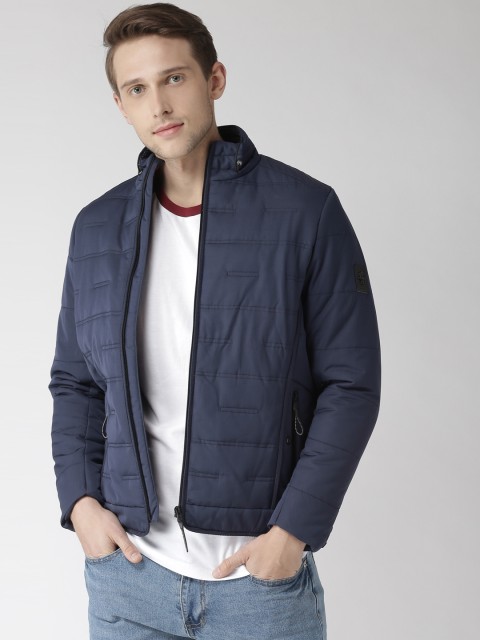 

Fort Collins Men Blue Solid Padded Jacket