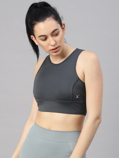 

HRX by Hrithik Roshan Women Charcoal Grey Solid Sports Bra HRX-SS19-WK-3676