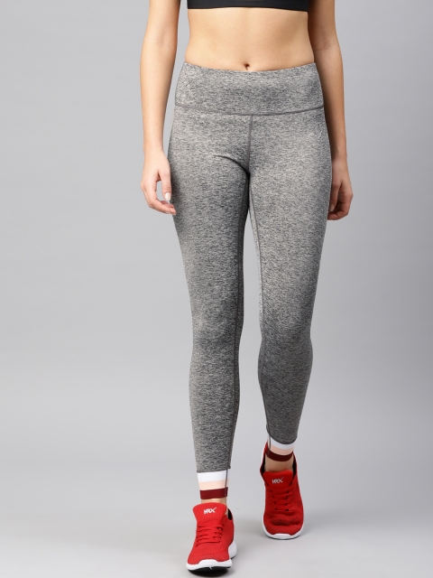 

HRX by Hrithik Roshan Women Grey Solid Training Tights