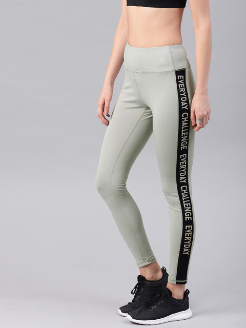 

HRX by Hrithik Roshan Women Green Solid Rapid-Dry Training Tights