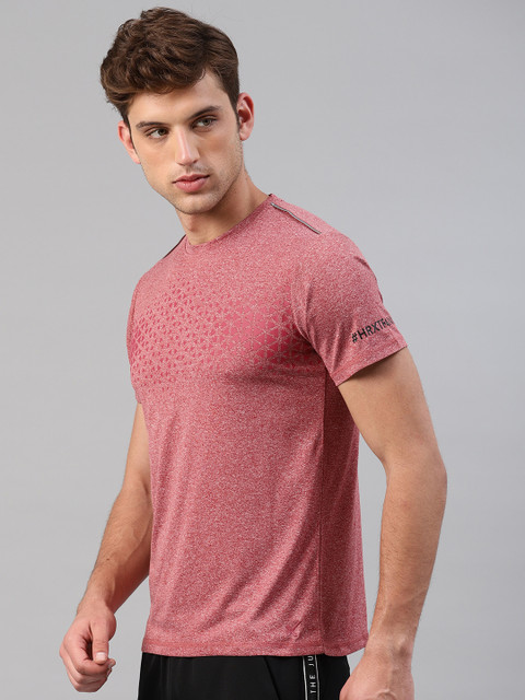 

HRX by Hrithik Roshan Men Red Printed Round Neck Training T-shirt