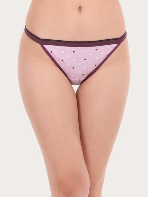 

Clovia Women Purple Printed Bikini Briefs PN2765P12