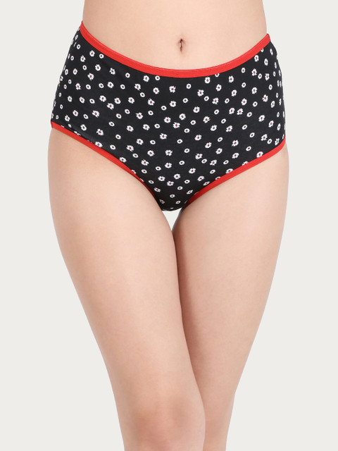 

Clovia Women Black, Red & White Printed Hipster Briefs PN2761A13XL