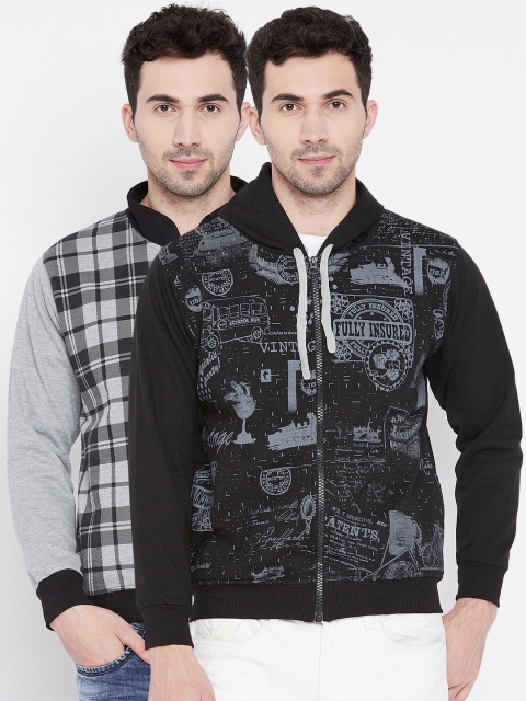

VIMAL JONNEY Men Pack of 2 Hooded Sweatshirts, Multi