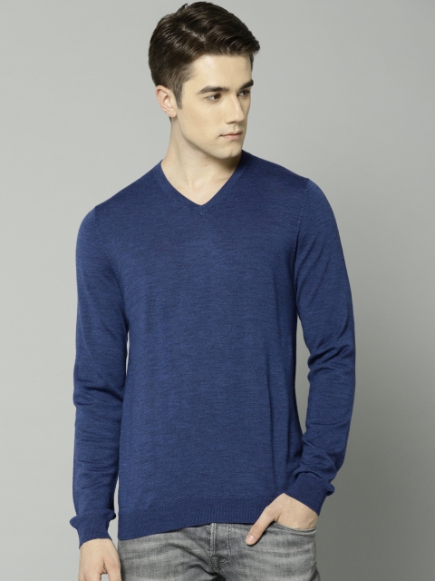 

Marks & Spencer Men Blue Solid Pullover
