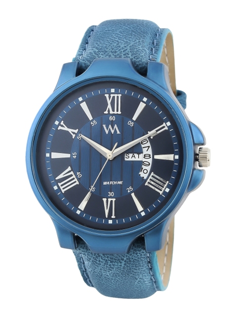 

WM Men Blue Leather Analogue Watch DDWM-085zx