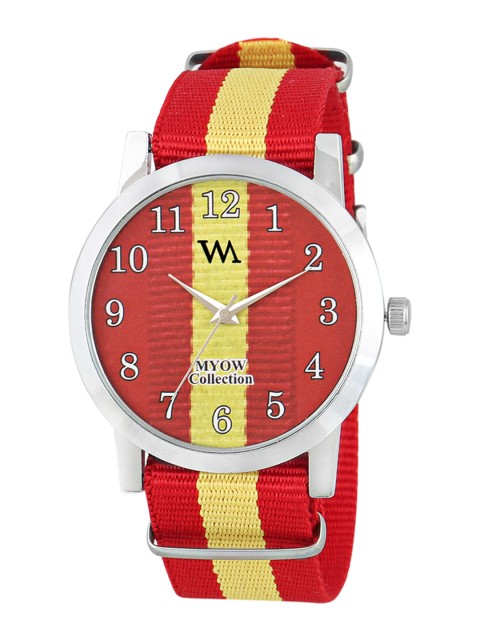 

WM Men Red & Yellow Analogue Watch WMAL-SPAINzx