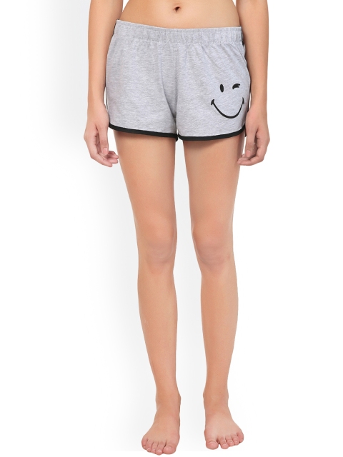 

Kotty Women Grey Printed Lounge Shorts