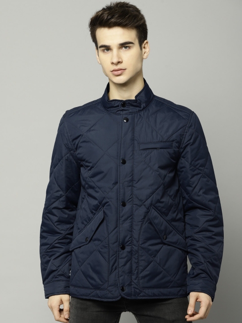

Marks & Spencer Men Navy Solid Quilted Jacket, Navy blue