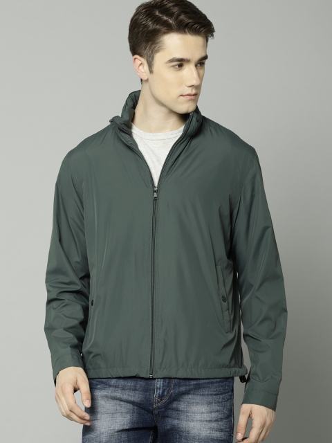 

Marks & Spencer Men Grey Solid Tailored Jacket with Concealed Hood