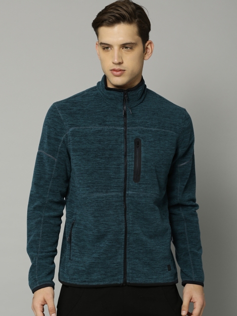 

Marks & Spencer Men Blue & Green Solid Sweatshirt