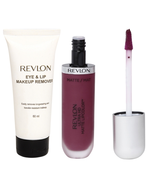 

Revlon Ultra HD Addiction Matte Lipcolor With Eye & Lip Makeup Remover, Pink