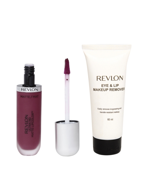 

Revlon Eye-Lip Makeup Remover & Ultra HD Addiction Matte Lipcolor Set, Pink