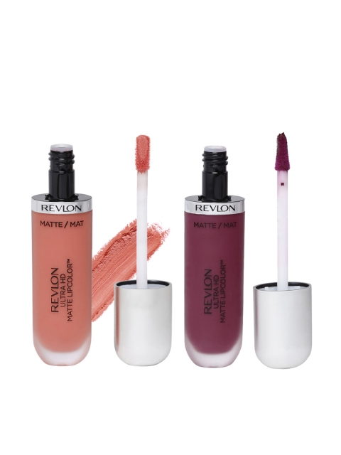 

Revlon Set of Ultra HD Addiction Matte Lipcolor & Ultra HD Seduction Matte Lipcolor, Pink