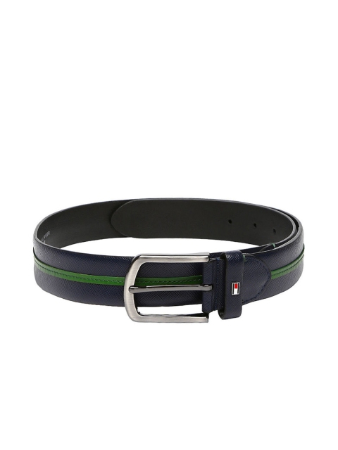 

Tommy Hilfiger Men Navy Leather Belt, Navy blue