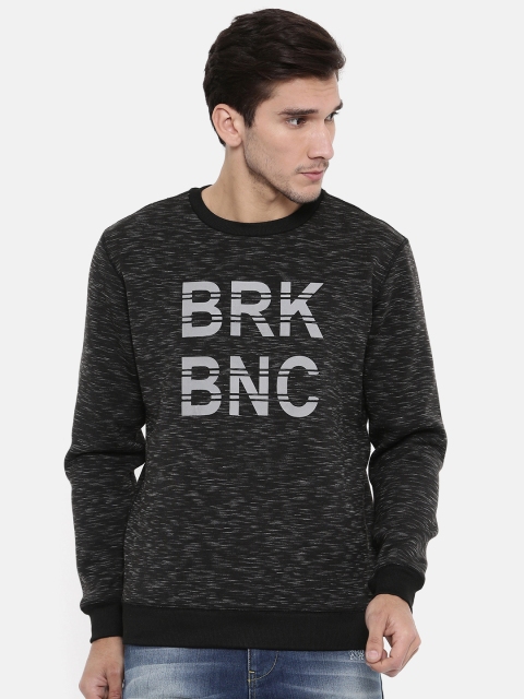 

Breakbounce Men Charcoal Solid Sweatshirt