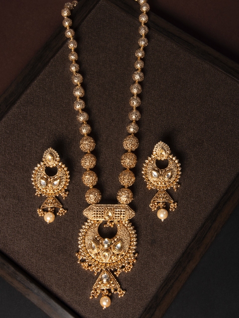 

Rubans Gold-Plated Embellished Handcrafted Jewellery Set