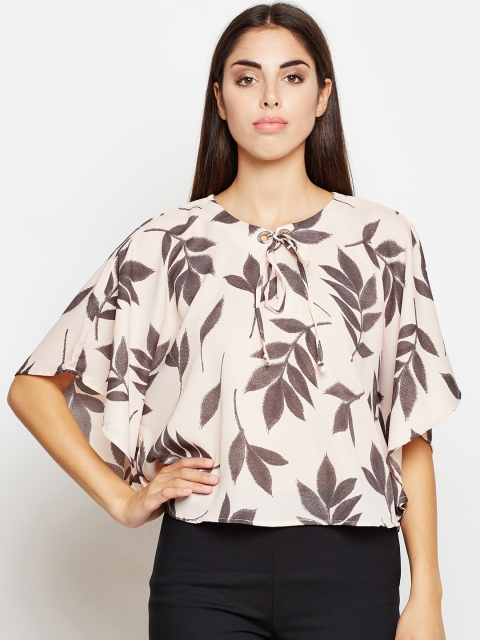 

Oxolloxo Women Beige Printed Top