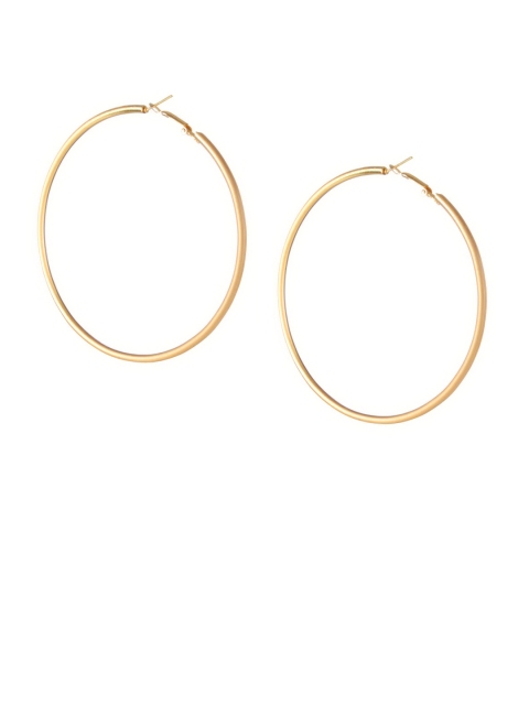 

Mali Fionna Gold-Toned Circular Hoop Earrings