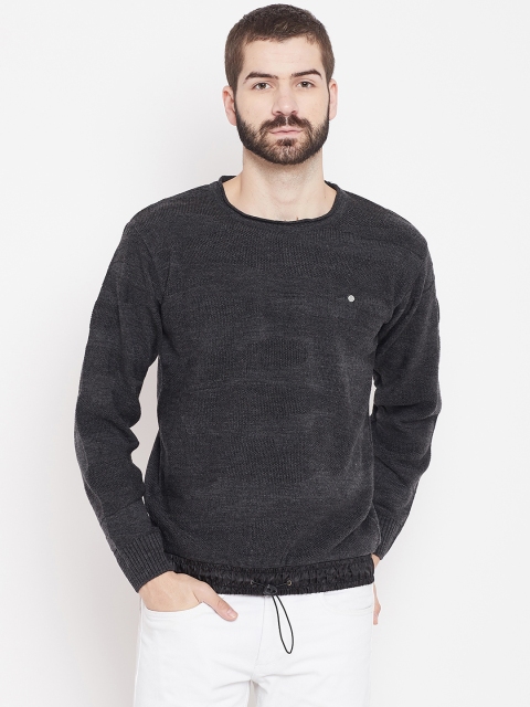 

Duke Stardust Men Charcoal Grey Self Design Pullover