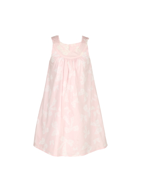 

Tiddlywings Girls Pink Printed Empire Dress