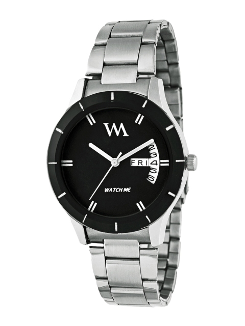 

WM Women Black & Silver-Toned Analogue Watch AWC-021-Fzz