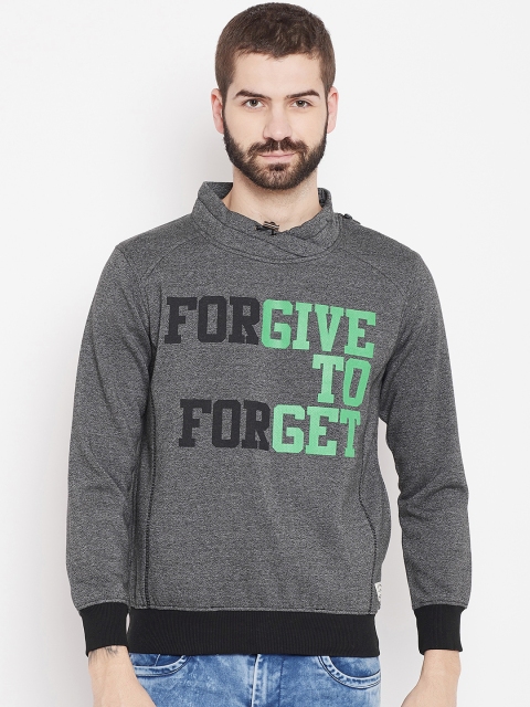 

Duke Stardust Men Charcoal Grey Printed Sweatshirt