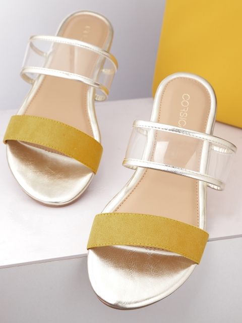 

CORSICA Women Yellow Open Toe Flats