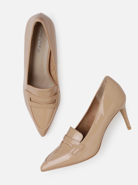 

CORSICA Women Beige Solid Pumps