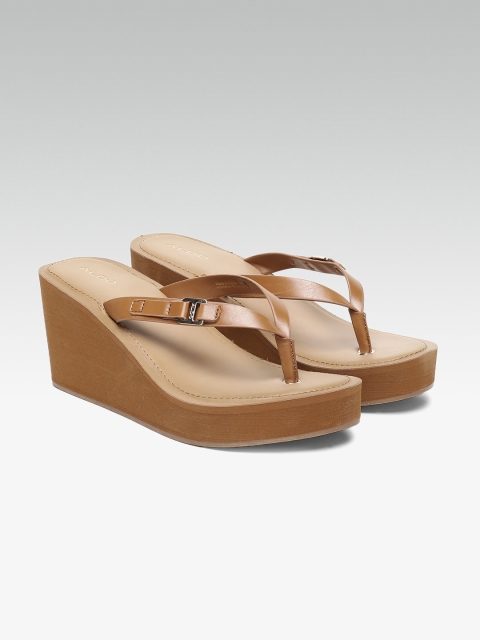 

ALDO Women Brown Solid Sandals