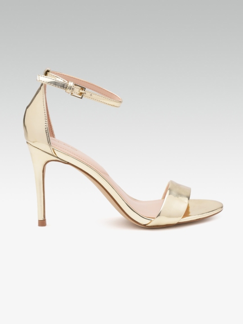 

ALDO Women Gold-Toned Solid Heels