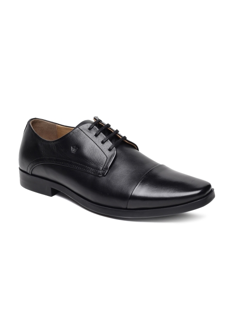 

Louis Philippe Men Black Leather Formal Derbys