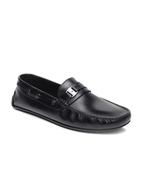 

Louis Philippe Men Black Leather Formal Loafers