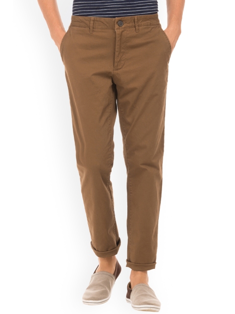 

Aeropostale Men Brown Skinny Fit Solid Chinos