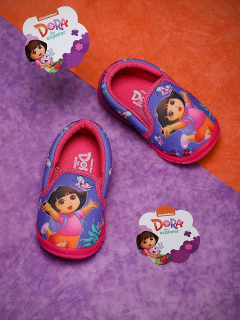 

Dora Girls Purple & Pink Printed Slip-On Sneakers