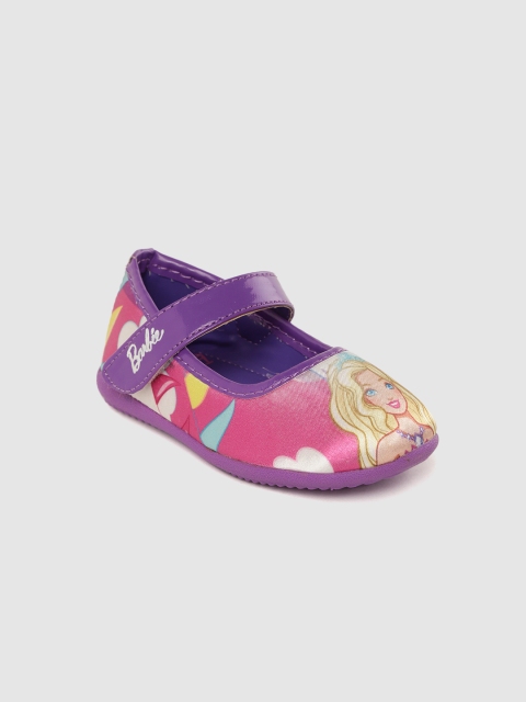 

Barbie Girls Pink & Purple Printed Mary Janes