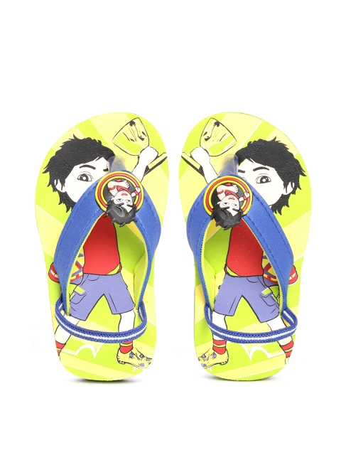 

Shiva Boys Blue & Yellow Printed Thong Flip-Flops